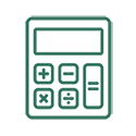 Icon of a calculator. Isaiah's Tree Service offers free estimates for all jobs.