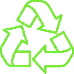 Universal recycle icon representing Isaiah's Tree Service's commitment to sustainable practices.